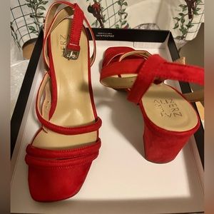 Naturalizer Women's Rizzo Ankle Straps Heeled Sandal